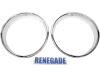 Jeep Wrangler TJ Headlamp Bezel Set in Chrome year 96-06