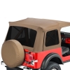 Jeep Wrangler YJ top replacement cover without rods Spice Denim tinted windows Bestop 87-95
