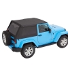 Jeep Wrangler JK 2-türer Trektop NX Plus Softtop Verdeck schwarz Diamond Bestop 07-18