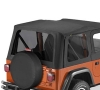 Jeep Wrangler TJ Set of tinted windows for convertible top Supertop Black Denim Bestop 96-02