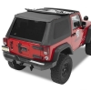 Jeep Wrangler JK 2-door set of tinted windows for Trektop NX Black Diamond Bestop 07-18