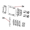 Jeep Grand Cherokee WK2 WH WK brake caliper mounting repair kit front Raybestos 11-21