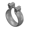 Jeep Wrangler JL Exhaust Clamp front to Intermediate Pipe 18-25