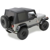 Jeep Wrangler TJ Ersatzverdeck Softtop Verdeck Hülle mit Steckfenster Schwarz Sailcloth Bestop 03-06