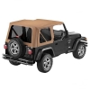 Jeep Wrangler TJ Convertible Top Replacement Cover with Tinted Windows for Original Top Brown Sailclorh Bestop 96-02