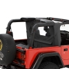 Jeep Wrangler TJ Windjammer Windschott Wrap Around Stil Black Diamond Bestop 03-06