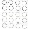 Jeep Wrangler YJ 2,5 ltr. Engine Piston Ring Set 0.060" Oversize Enginetech 87-95