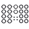 Jeep Cherokee XJ Trac Lok Plate Kit Dana 35 rear axle Spicer 84-01
