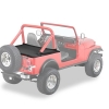 Jeep Wrangler YJ Duster Deck Cover Cargo Compartment Black Crush Bestop 87-91