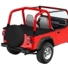 Jeep Wrangler YJ Duster Deck Cover Abdeckung Heckabdeckung Black Denim Bestop 92-95