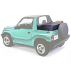 Suzuki Sidekick Chervrolet Geo Tracker Duster Abdeckung Laderaum Schwarz Denim Bestop 95-98