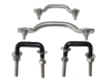 Jeep CJ Wrangler YJ window frame support bracket set stainless steel 55-95